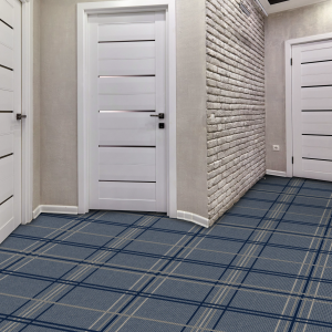 Plaid Broadloom Commercial Carpet